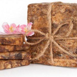 LEMON AFRICAN BLACK SOAP Organic GHANA Handmade Premium Quality